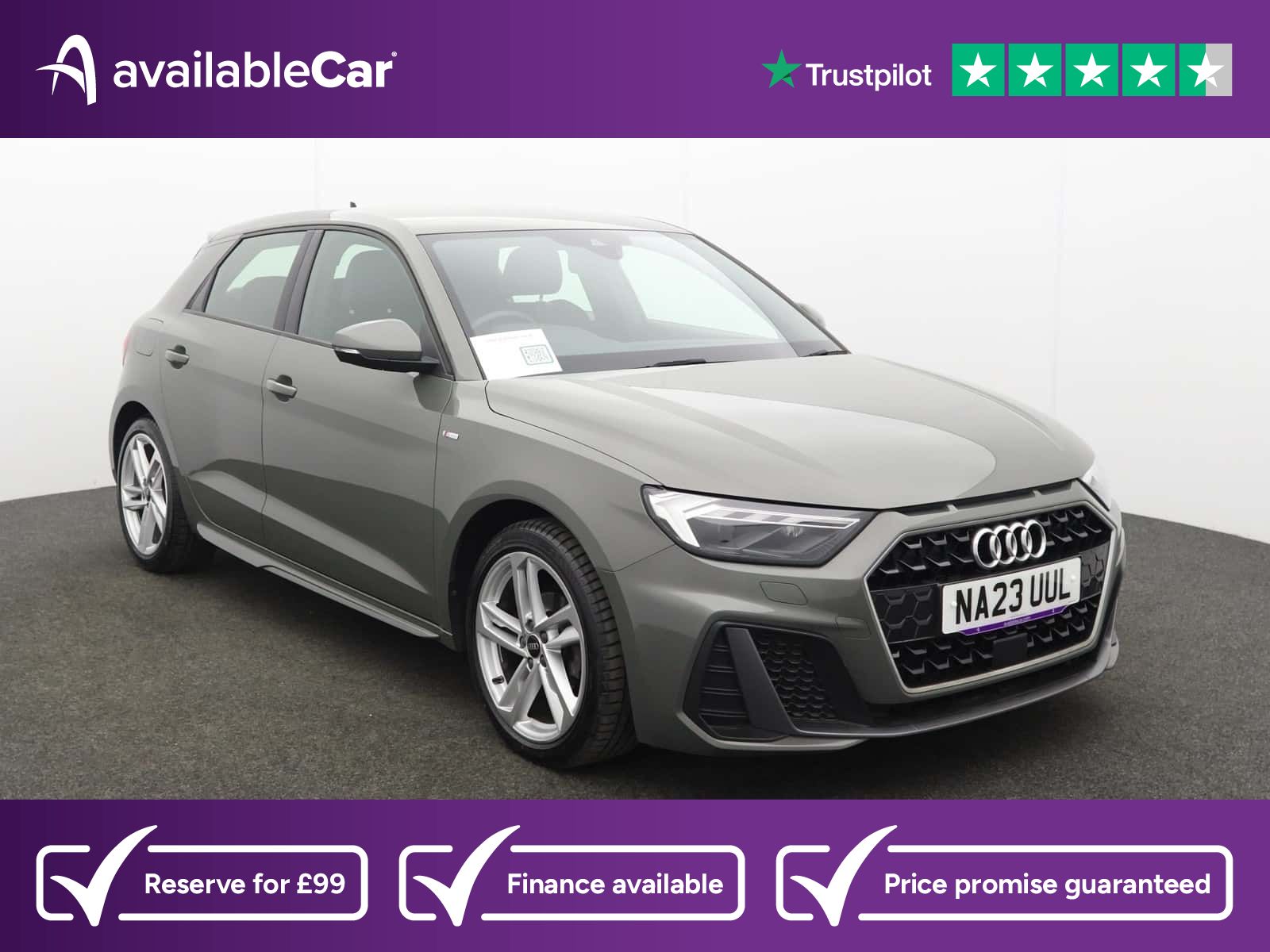 Chronos Grey 2023 Audi A1 1.0 25 TFSI S Line Hatchback Front-wheel drive Manual