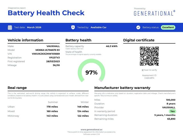 Vauxhall Mokka Electric